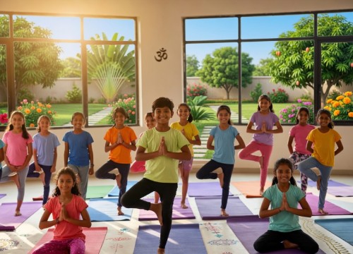 school yoga class
